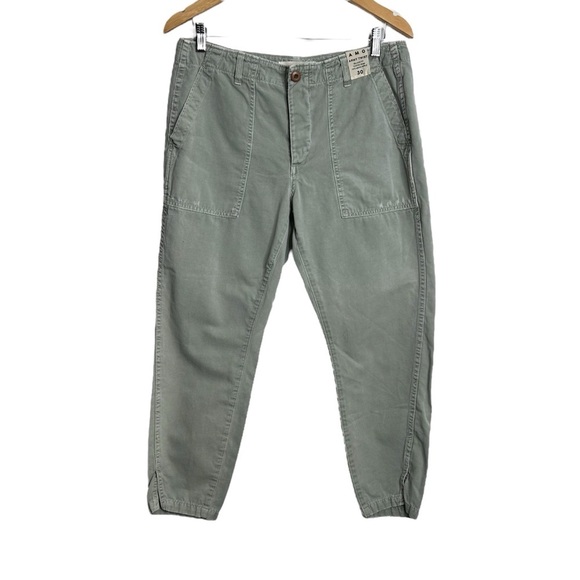 AMO Army Twist Denim Straight Leg Cotton Pants in Military Surplus Size 30 - Picture 2 of 10